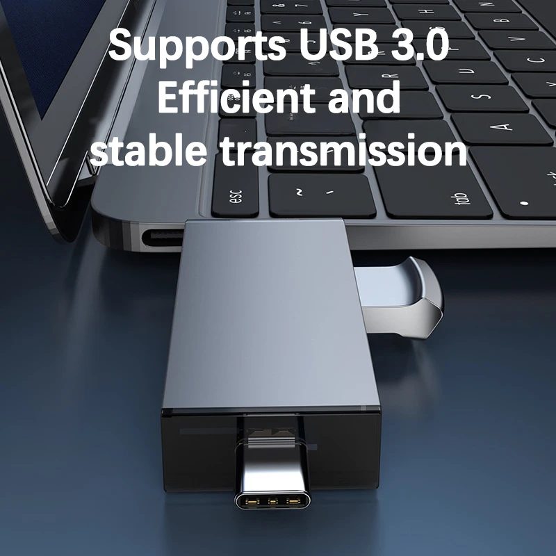 UTHAI TF20 Laptop accessories new alloy high-speed card reader OTG multifunctional type-c, 3.0 high-speed SD/TF
