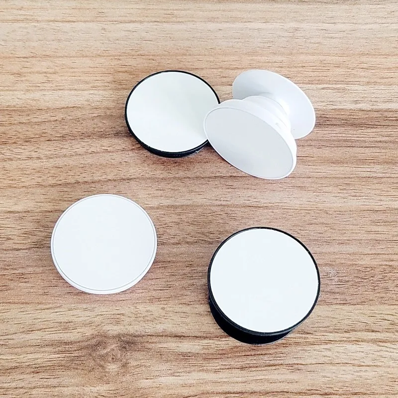 

50pcs/lot Sublimation Blank Cell Phone Holder With Metal insert Grip Tok Stand Phone Stand Finger Holder Bear Heart shapes