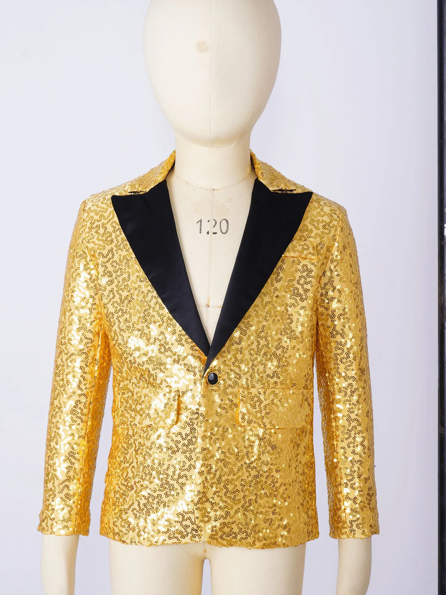 Shiny Sequins Blazer Kid Boy Stylish Jacket Coat Blazer Tuxedo For Wedding Banquet Birthday Party Hip Hop Jazz Stage Performance