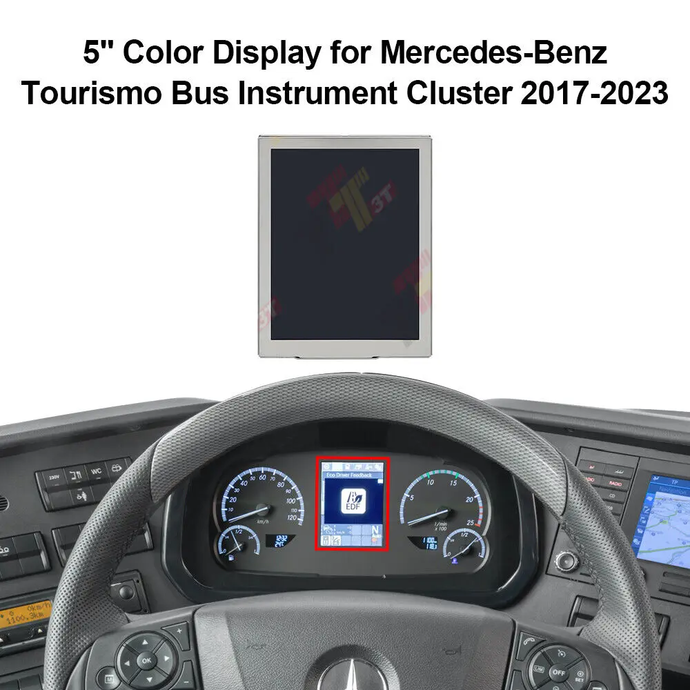 5-Zoll-Farbdisplay für das Armaturenbrett des Mercedes-Benz Tourismo Bus, Ersatzteilnummer 698-401-10-02-00ZZ – Detail 2