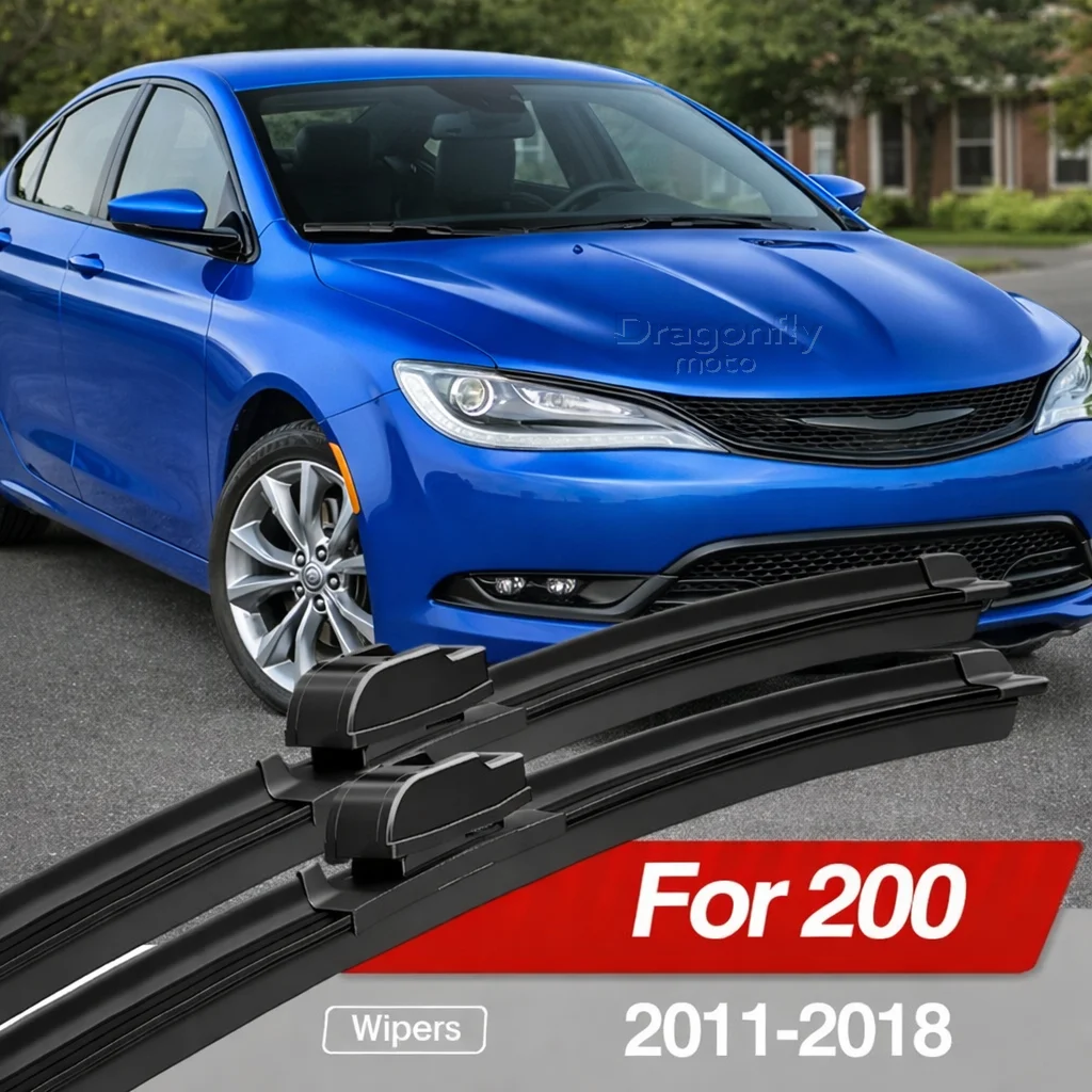 

Front Windshield Wiper Blades 2x Windscreen Window Accessories 2012 2013 2014 2015 2016 2017 For Chrysler 200 2011-2018