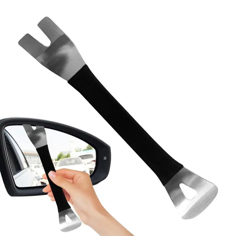 Flat Pry Bar Car Interior Crowbar Paver Lifting Tool With Multipurpose Tool For Center Console Rearview Mirror Anti-skid Plate