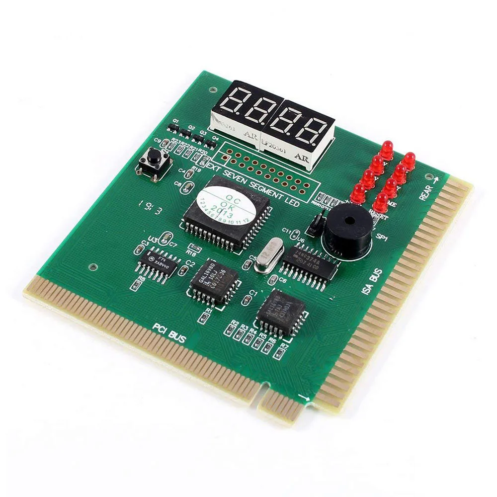AK PCI & ISA Motherboard Tester 4-Digit POST Diagnostic Card PC Mainboard Debug Analyzer LED Buzzer Desktop Fault Repair Tool