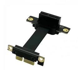 PCIE X1 Riser Cable Dual 90 Degree PCIe X1 X1 Extension Cable 8Gb/s PCIE 1X Riser Card Line- 5cm