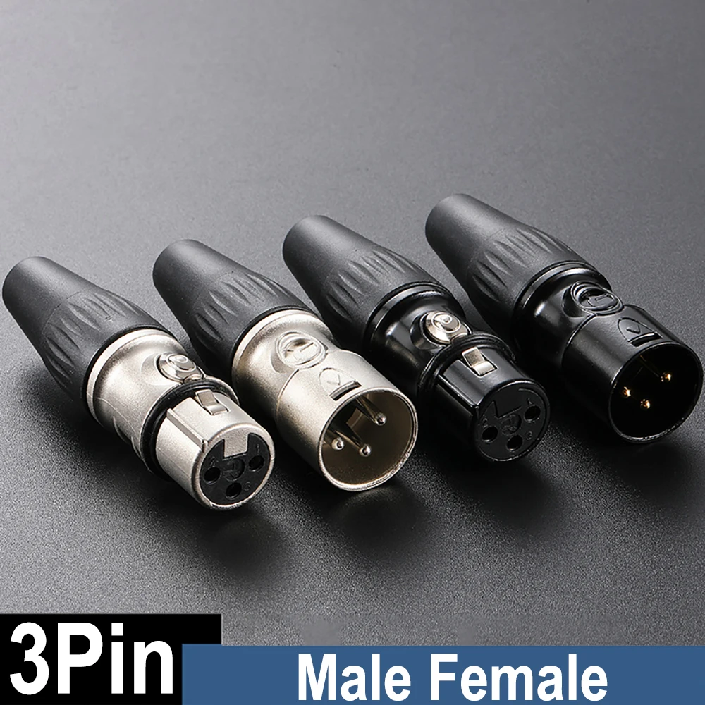 1Pcs Male/Female Plug Microphone Line Audio Balance Hi-Fi Signal Converter Adapter for Microphone Speaker