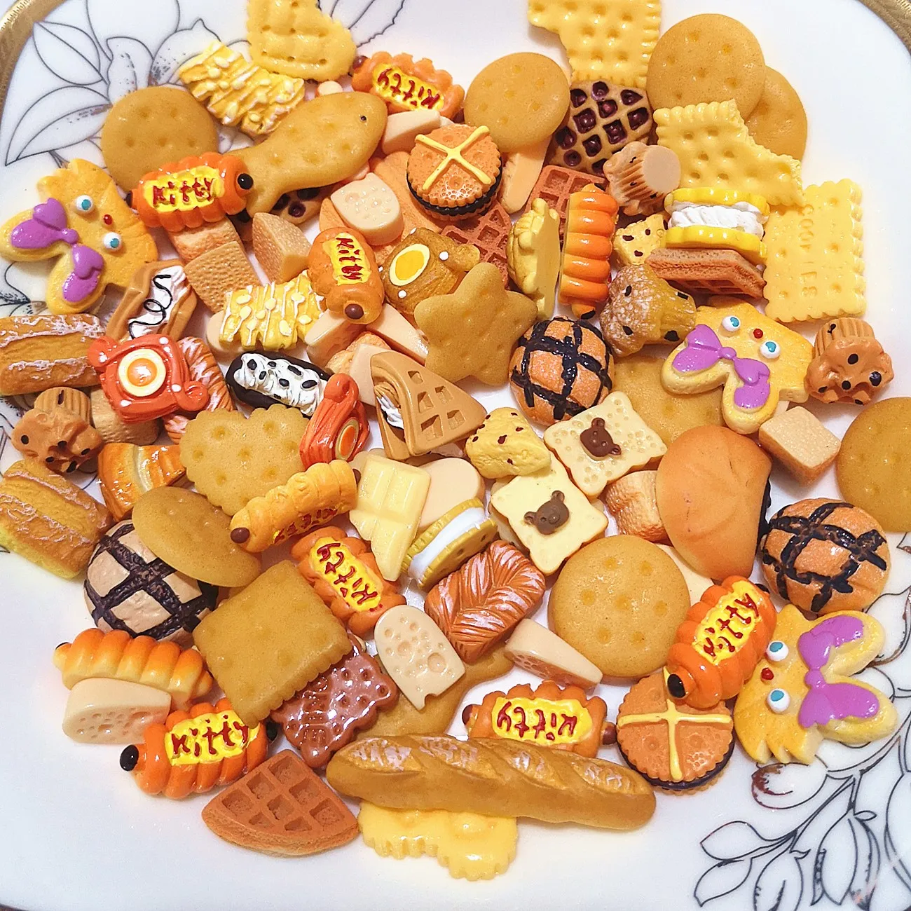 Harz Kaffeetasse Nette Kawaii Mini Kuchen Brot DIY Telefon Fall Dekor Hause Miniatur Lebensmittel Für Spielen Dekor Puppenhaus Supermarkt 1/6 – Detail 39