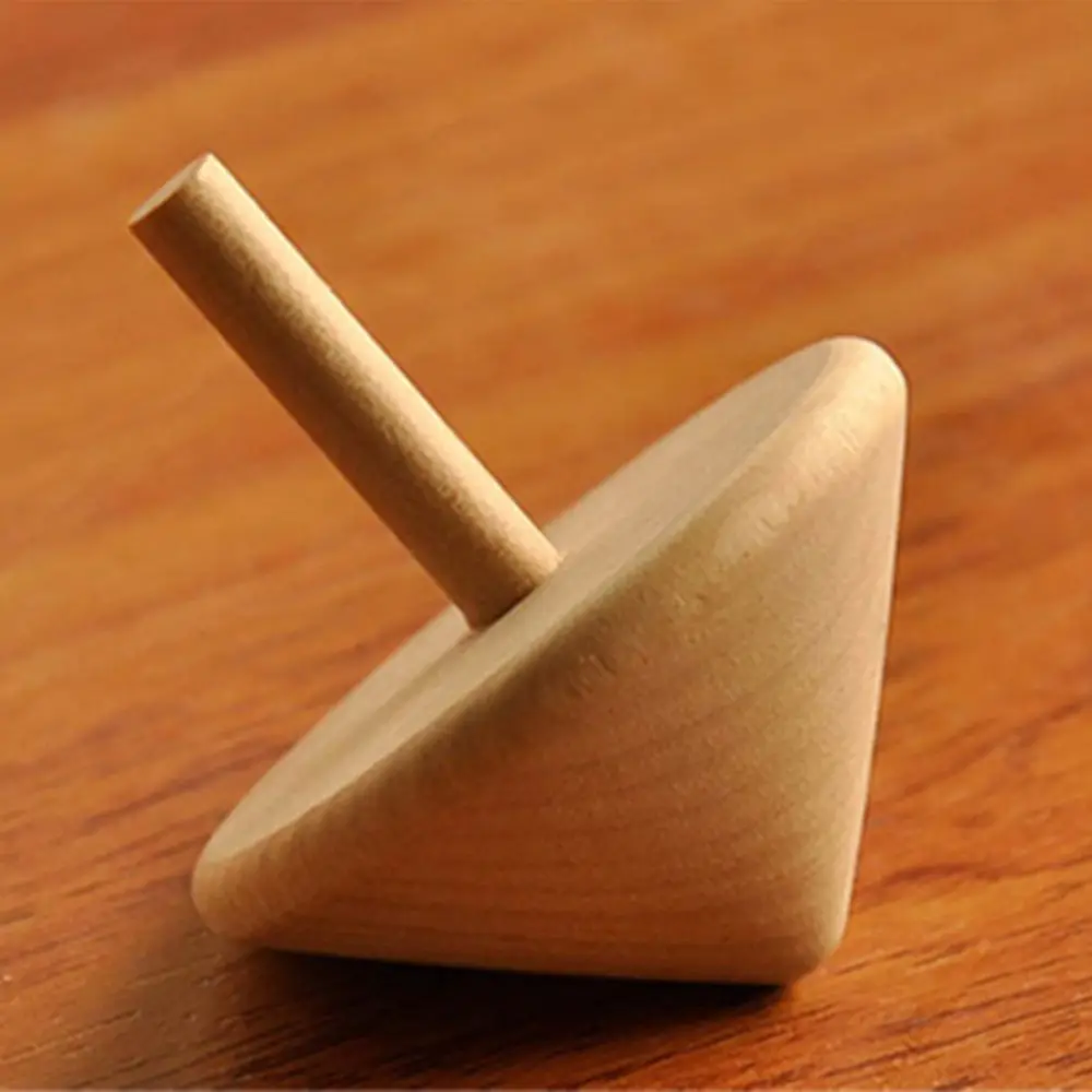 ของขวัญตลกเด็กเด็ก Handcraft ของเล่นคลาสสิกของเล่นเพื่อการศึกษาหมุน Spinning Top