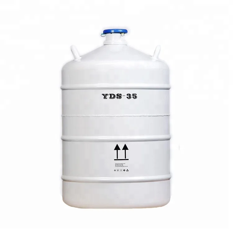 YDS-35B Aluminum Alloy Storage Type Liquid Nitrogen Container Liquid Nitrogen Tank Semen Tank