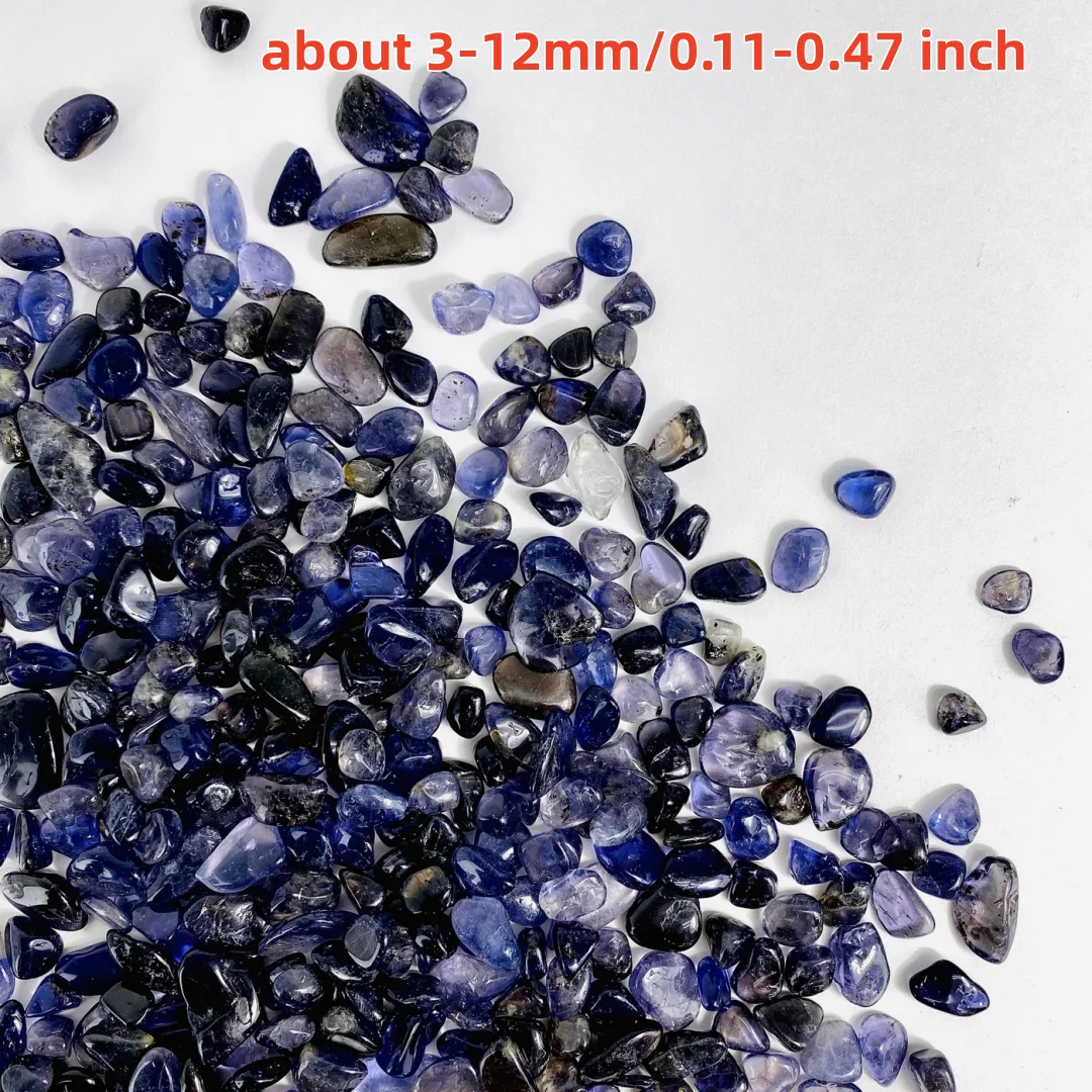 3-12mm Iolite Crystal Chips, Iolite Semi Tumbled Gemstone Mini Chips, Iolite Chips stone, Natural lolite Uncut Chips
