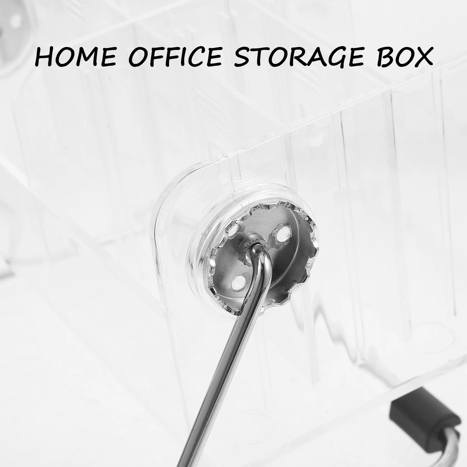 

Remote Control Storage Box Desk Organizer Transparent Acrylic Pens Makeup Brushes Office Supplies Compartment Case Table Holder