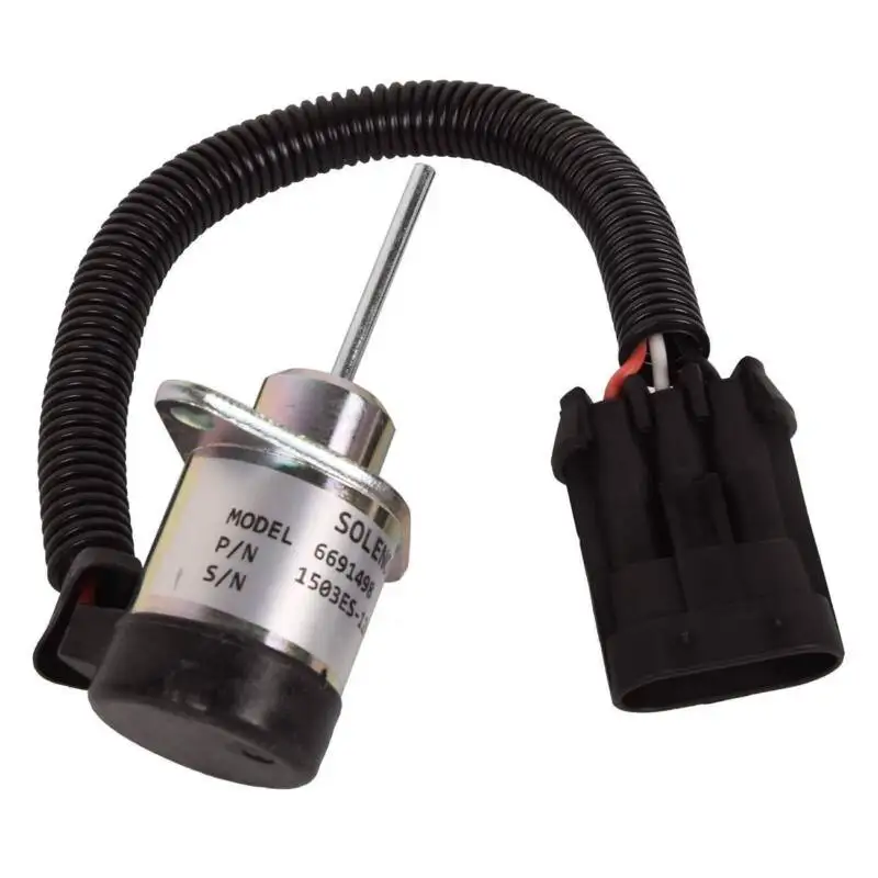 

12V Fuel Solenoid 6691498 6691313 for Bobcat S130 S150 S160 T110 E50 325 5610