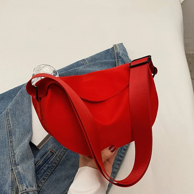 2023 Fashion Women Cloth Shoulder Bags for Youth Casual Crossbody Bags Solid Handbags Messenger Bags for Women Handbags