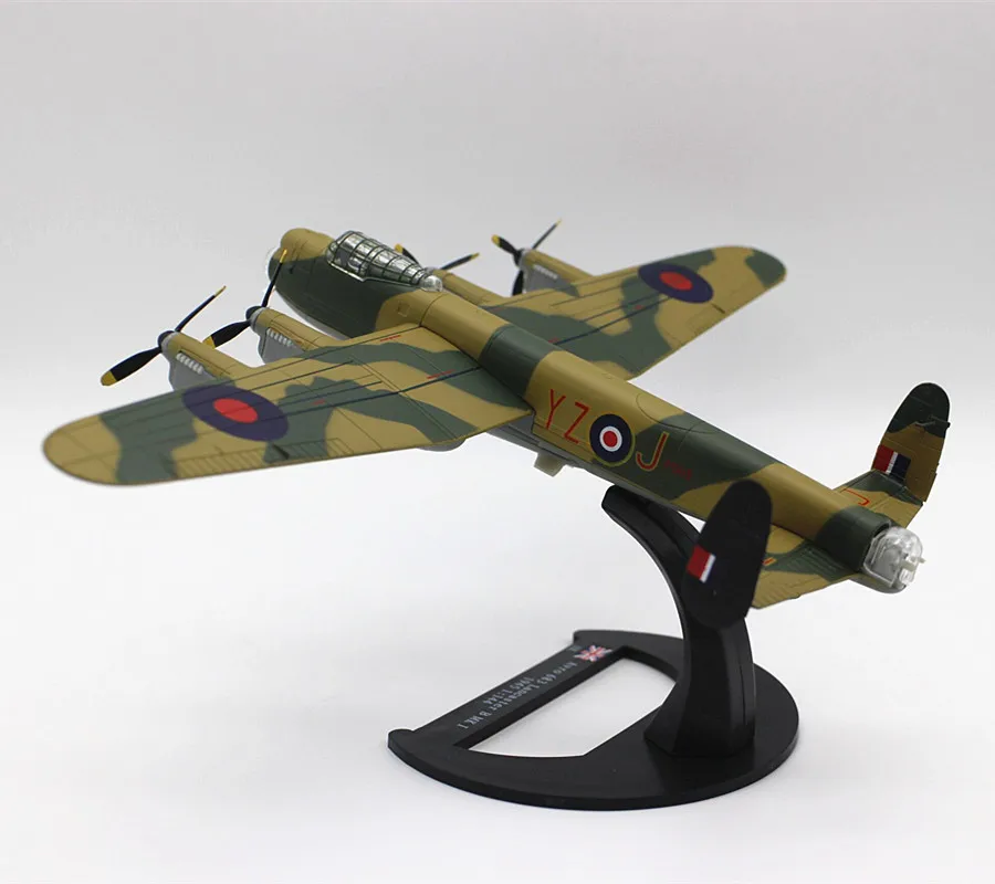 

Модель 1/144 британского самолета времен Второй мировой войны из сплава Avro 683 Lancaster B Mk I UK 1945, коллекционная армейская Мода