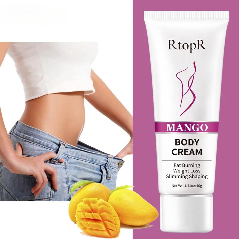 RtopR Mango Slimming Cream Effective For Burning Body Fat Losing WeightAnti Cellulite Weight Promotes Create Beautiful Curve 40g