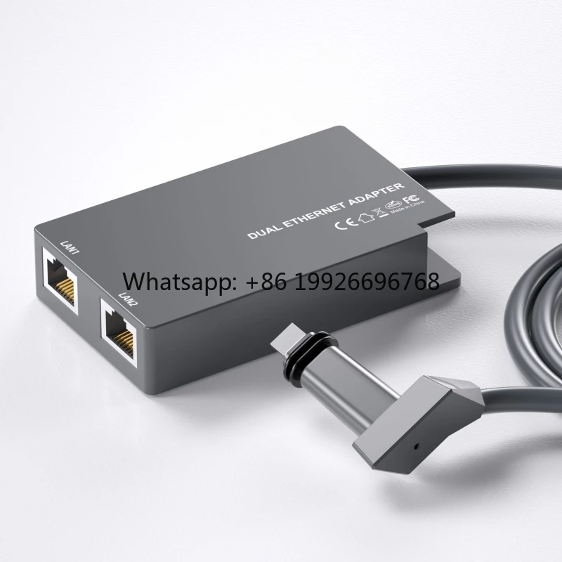 

Starlink Gen2 V2 Dual RJ45 Ports CAT5E Ethernet Adapter Cable for Wired Network Connection