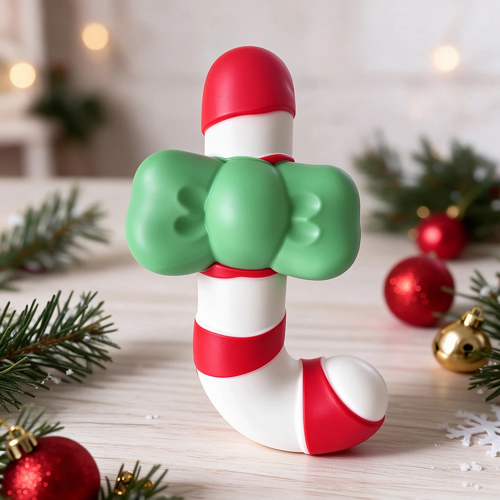 Candy-Cane Squishies Christmas Fidgets Toy Cute Stress Relief Fidgets Squeeze Toy Gift For Kids Adults Holiday Stocking Stuffer