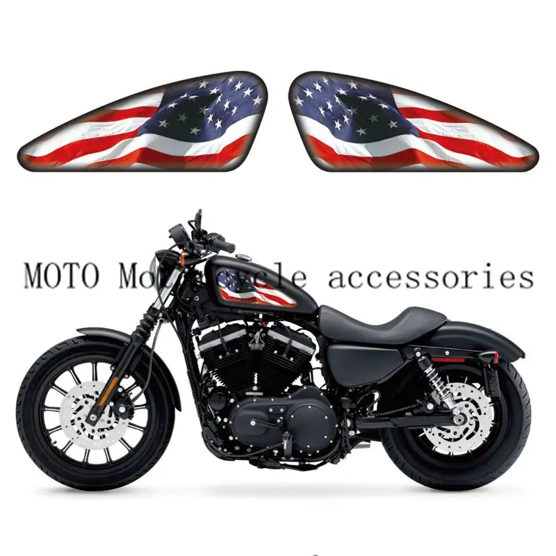 

Motor Fuel Tank Decals Stickers For Sporters XL 883 1200 X/V/R/N/L/C XR1200 48 72 IRON USA Flag American Logo Graphics