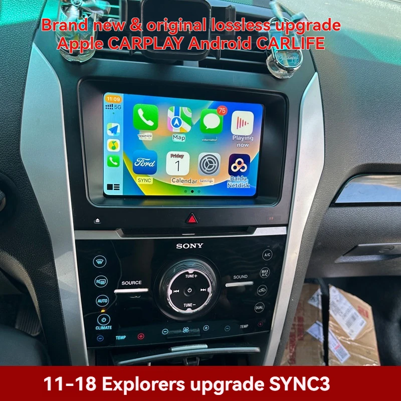 For Ford Lincoln SYNC 2 Upgrade SYNC 3 System New Monde Edge Taurus Explorer Mustang Fox MKZ with Carplay