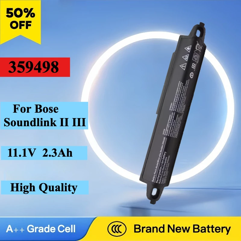 

High Quality New 359498 330107 330107A 330105A 11.1V 2300mAh Battery For Bose Soundlink Bluetooth Mobile Speaker II 404600 III