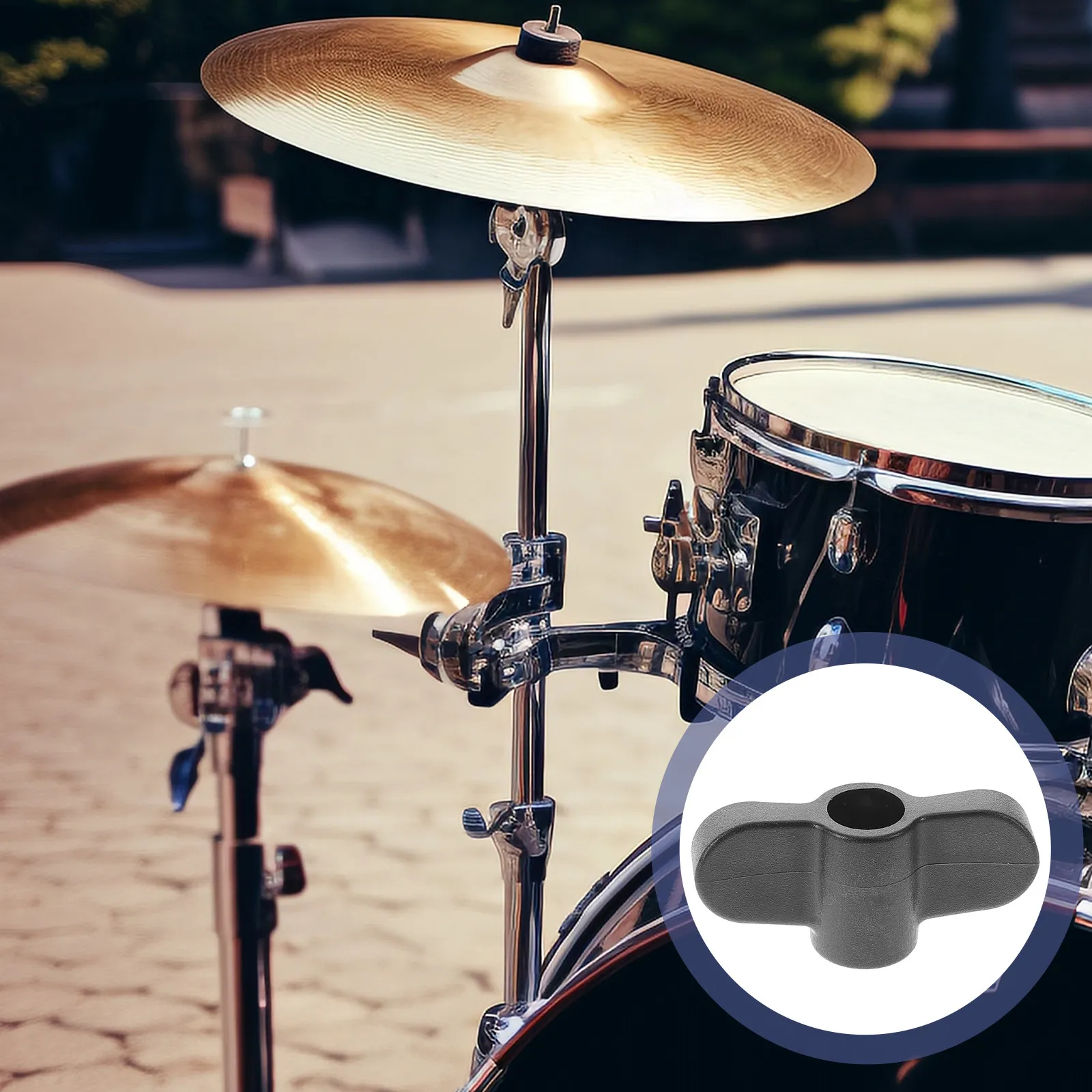 4Pcs Drum Set Wing Nuts Clamp Nut Plastic Hardware Parts Compatible Drum Stand Cymbal Holder Repair Accessories Percussion Parts
