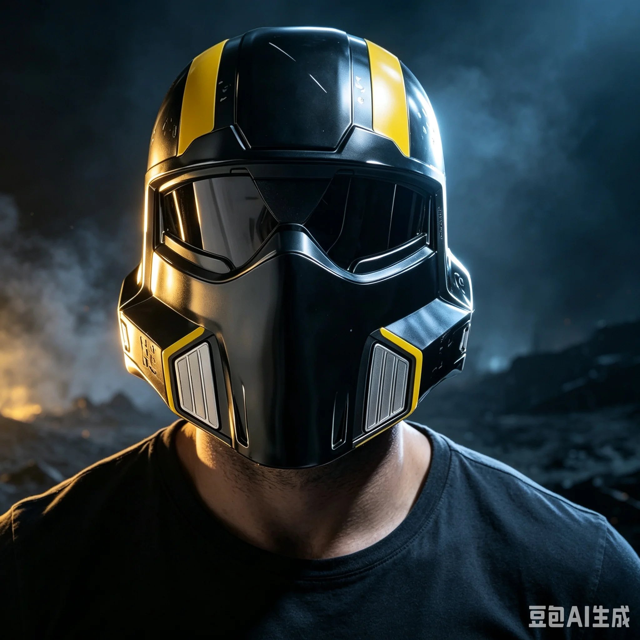 Image of Fuyikeji Helldivers 2 B 01 Taktischer Helm aus PVC-Material, Cosplay-Requisite, Film-Peripherie, Kostümparty, Versammlung für Erwachsene