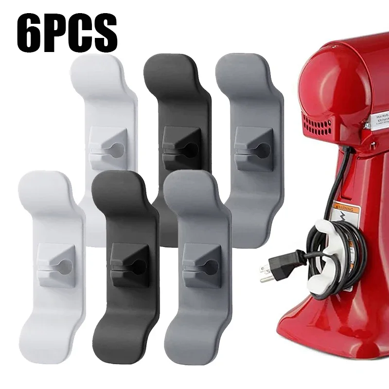 3/6Pcs Kitchen Storage Cord Wrapper Cable Wire Cord Organizer Air Fryer Coffee Machine Kitchen Appliances Cable Protector Winder