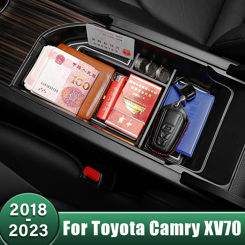 

Car Central Control Armrest Storage Box Container Interior Accessories For Toyota Camry XV70 70 2018 2019 2020 2021 2022 2023