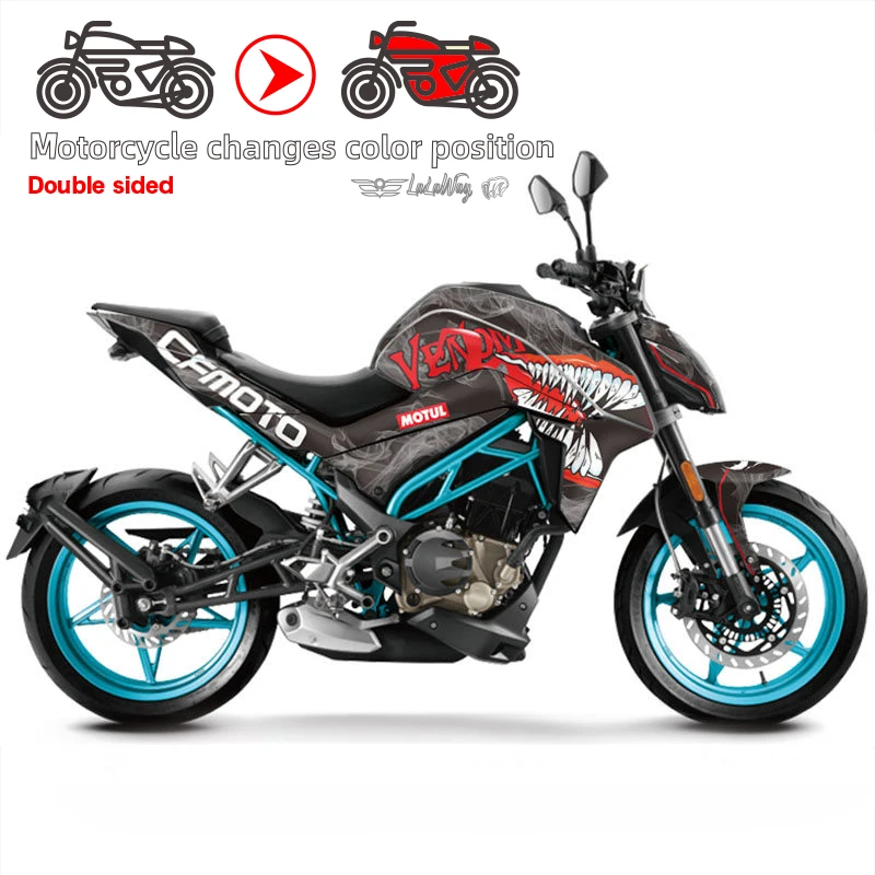 Motocicleta Full Body Adesivos, Tanque Pad, Corrida Decalques Acessórios, instalar No-Mess Decalque, Mudar De Cor, Filme, CFMOTO 250NK