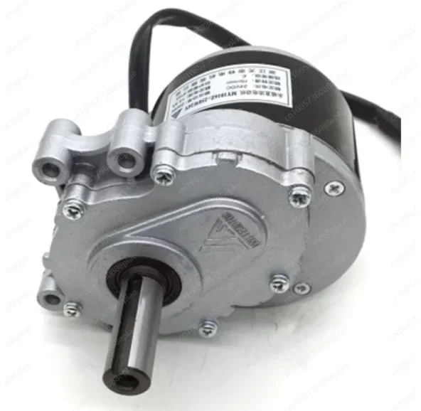 Brushed DC gear ， Low speed brushed gear motor for electric wheel, 250w, 24v, 75rpm / 120rpm, 44mm long, 17mm diameter