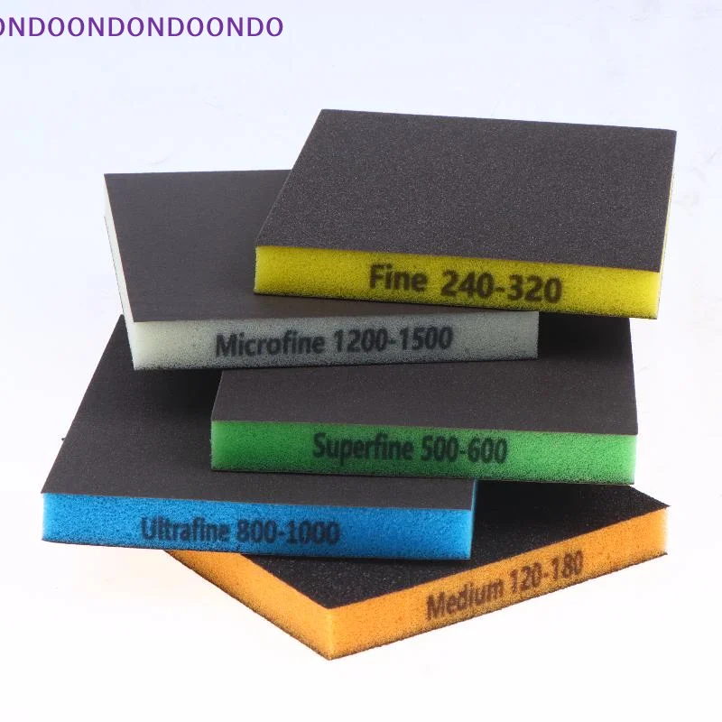 8Pcs Double Sided Sponge Sanding Pads Durable Abrasive Polishing Tools for Car Paint Care Furniture Restoration Jewelry Buffing view 3
