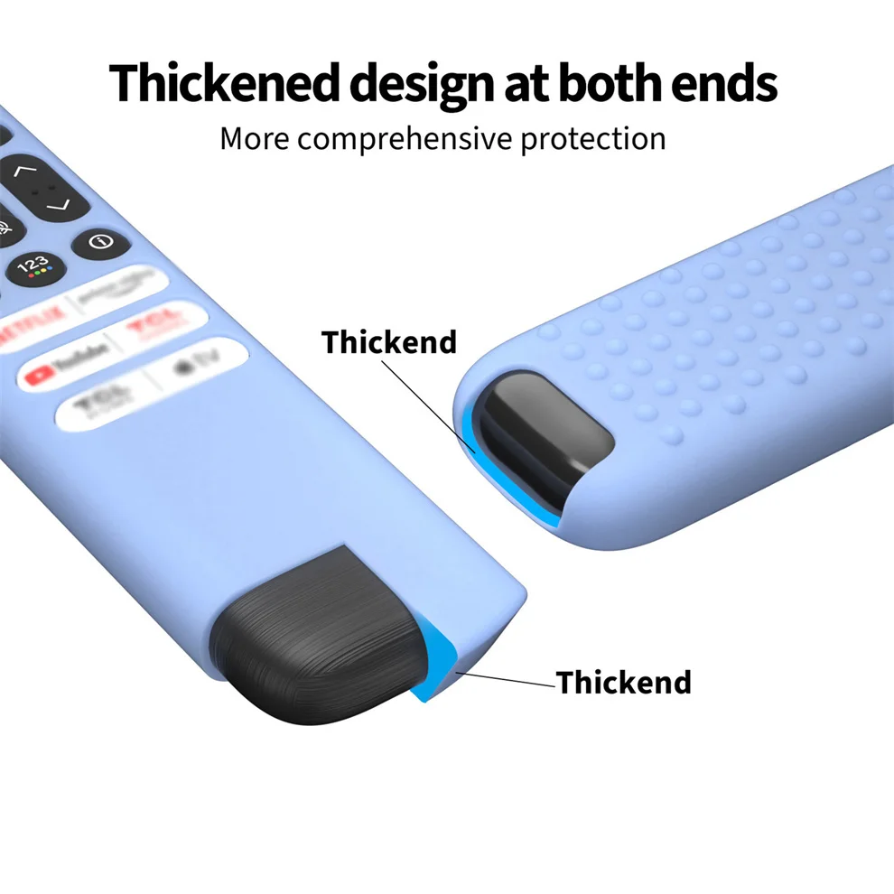 التلفزيون التحكم عن بعد غطاء سيليكون واقية ل TCL S4 S3 QM8 Q6 Q7 سلسلة ل TCL FMR1 FMR4 FMR5 RC902V ل TCL RC813 FMB1