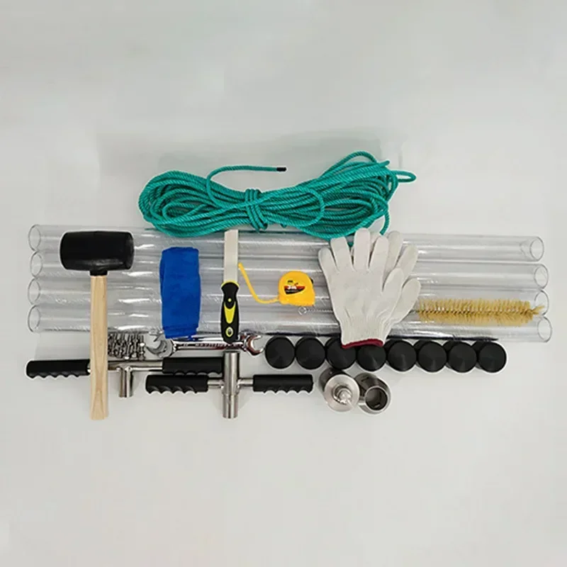 Gravity columnar mud collector/rod-holding gravity dual-purpose sediment sampler/subsidence