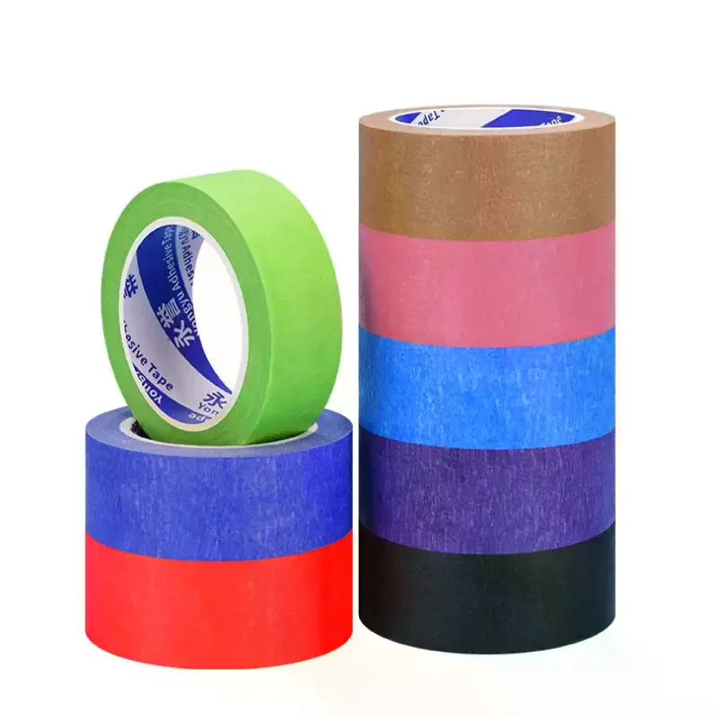 10M لون شريطٌ لاصق أسود الديكور اخفاء رذاذ الطلاء Traceless طالب مكتب الفن اللوحة ملصق #2