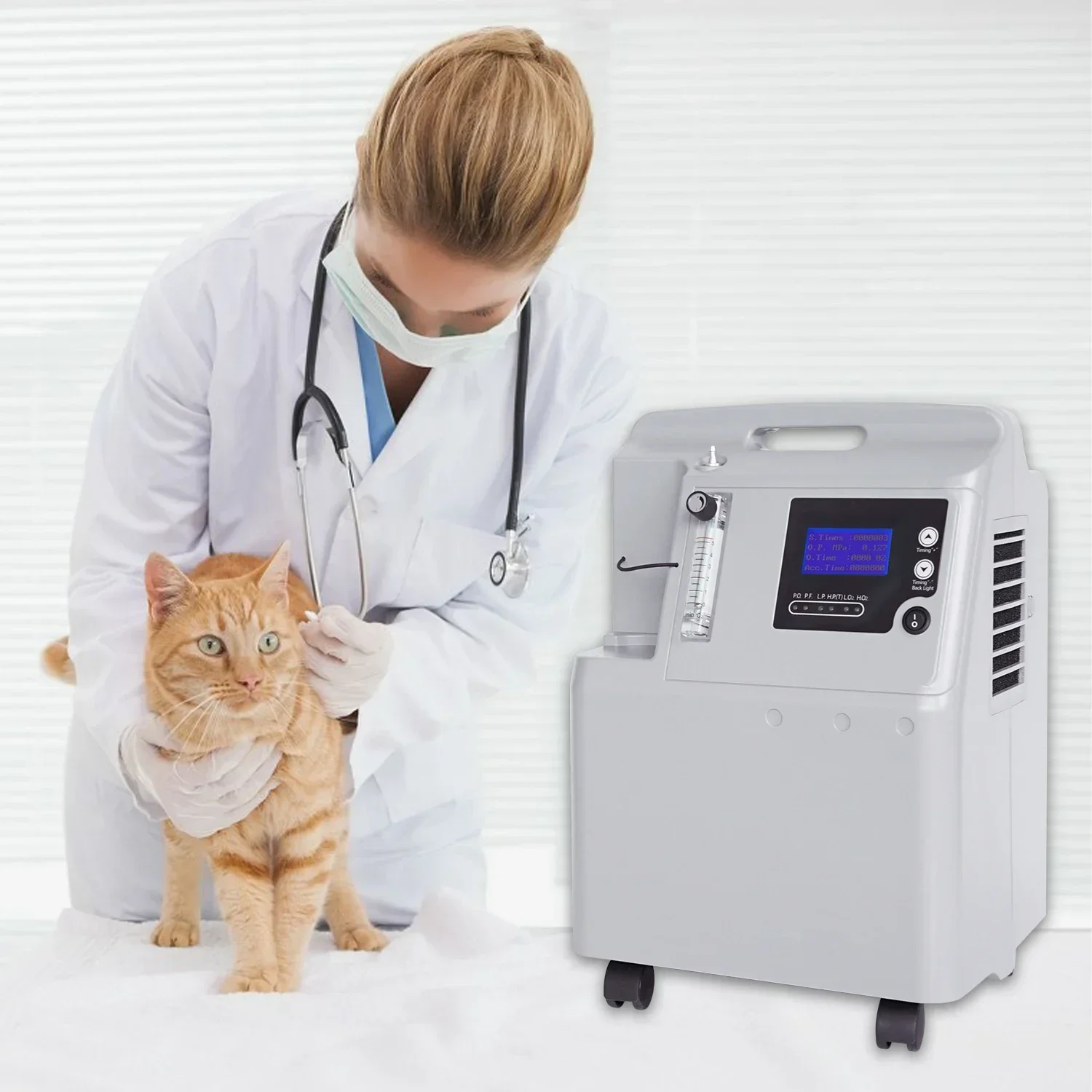 High quality veterinary oxygen therapy anesthe equipments for animal pet surgery