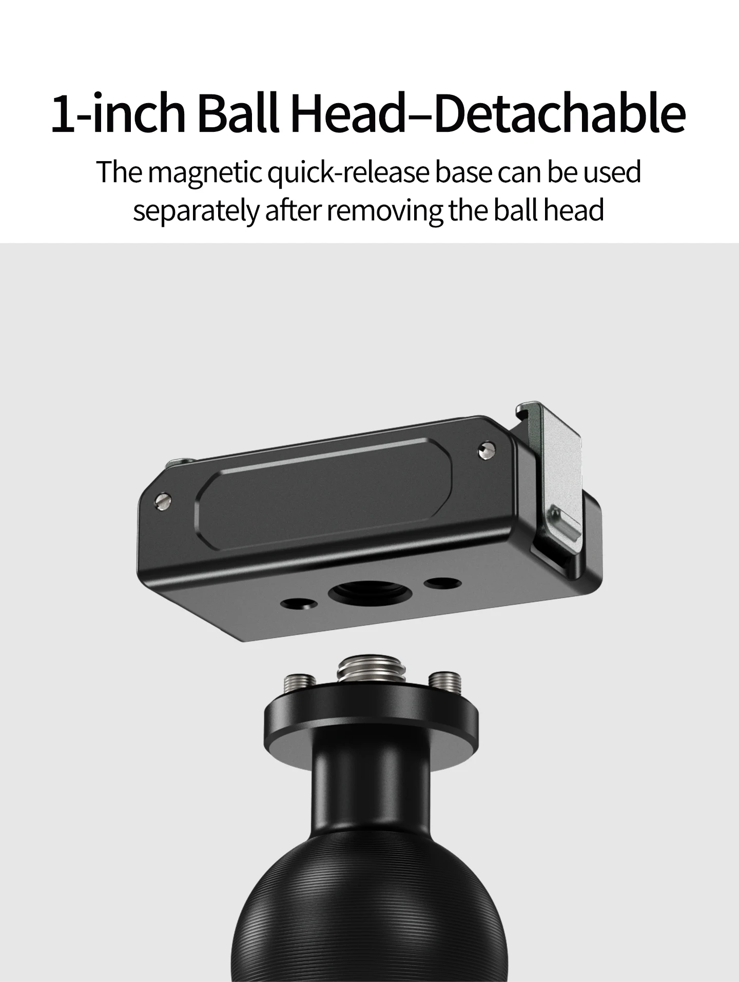 Magnetische Schnellverschluss-Klapphalterung mit zwei Klauen/1-Zoll-Kugelkopfadapterhalterung für DJI Osmo Action 6/Osmo Nano Kamera-Zubehör – Detail 18