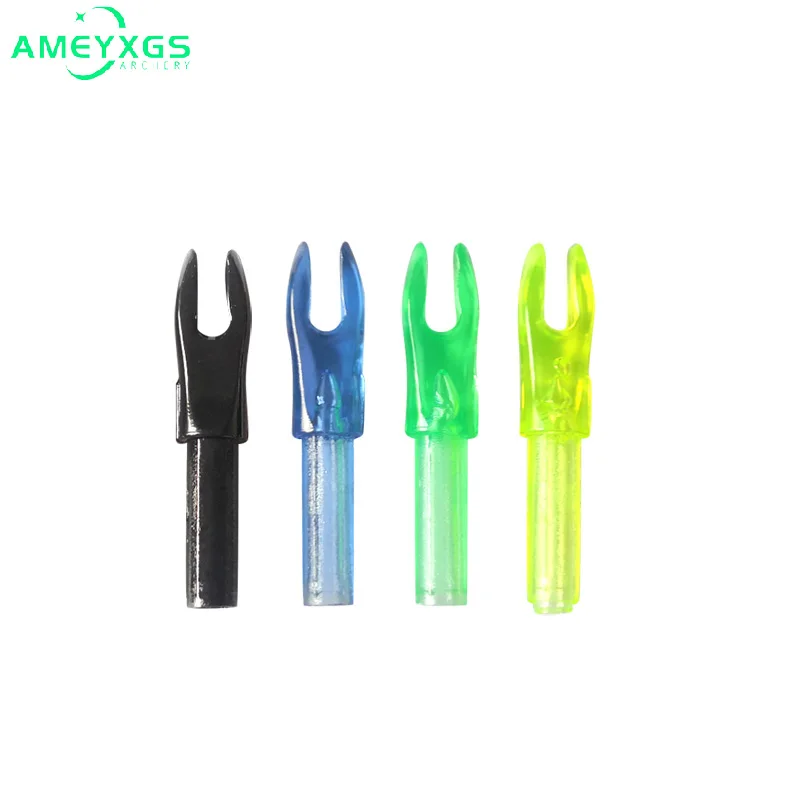 

60pcs Archery Arrow Nock Plastic DIY Fit ID 4.2mm Fiberglass Carbon Arrows Shaft for Outdoors Hunting Shooting Accessories