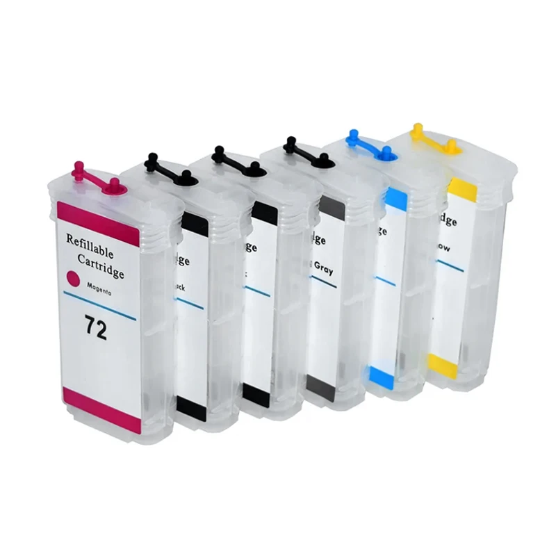 6Color For HP 72 Refill Ink Cartridge For HP 72 for HP Designjet T610 T620 T770 T790 T1100 T1120 T1200 T1300 T2300 with ARC Chip