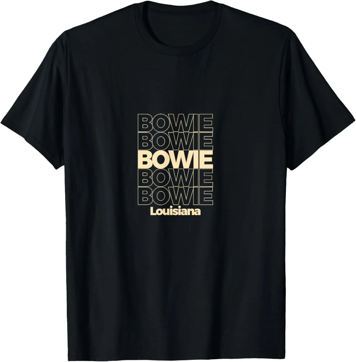 

Vintage Bowie, Louisiana Repeating Text