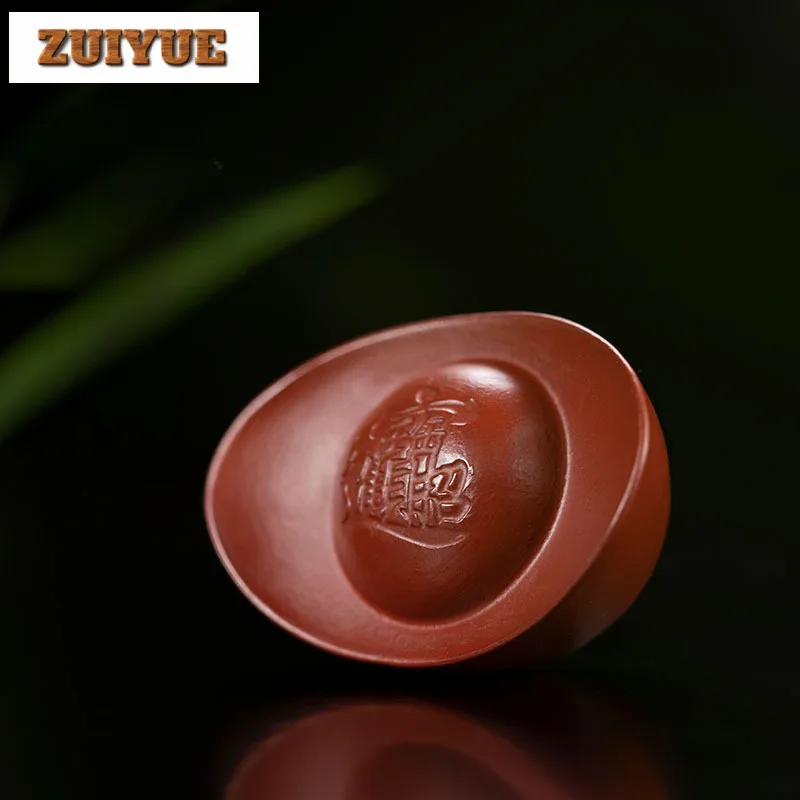 

Фиолетовая глина, привлечение богатства, сокровище, маленький слиток, чайное животное, роскошная чайная скульптура, чайная фигурка, игровые игрушки, чайная статуя Цзыша, украшения