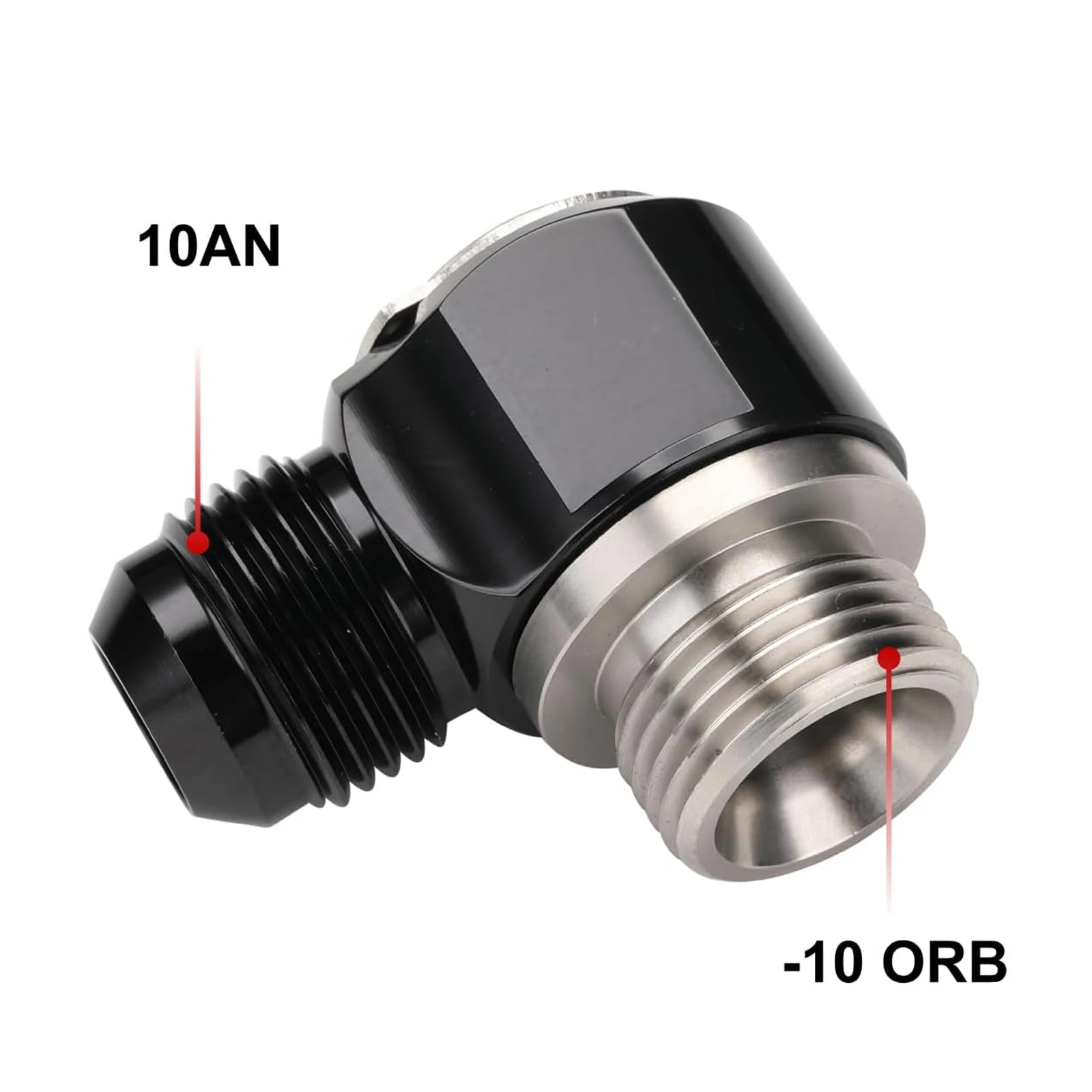AN6 AN8 AN10 Turbo Brake Hose Fittings For Motorcycle & Automotive Stainless Steel Adapter Black Bolt Ring ORB6/ORB8/ORB10 view 2