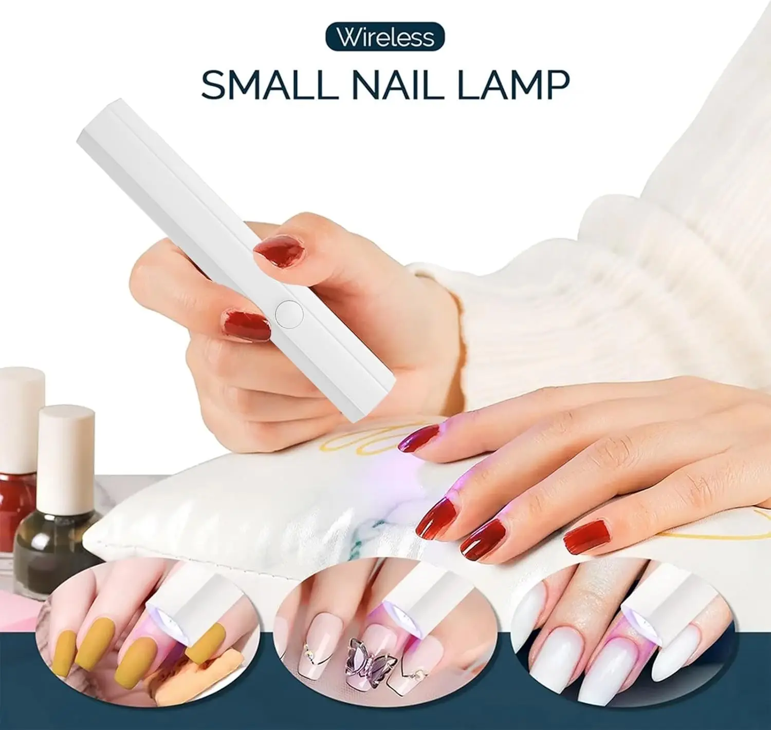 YIKOOLIN Draagbare Mini Nageldroger USB Handheld Kleine Nail Cure Light Mini UV LED Sneldrogende Nagellamp Voor Gel Droog Thuisgebruik