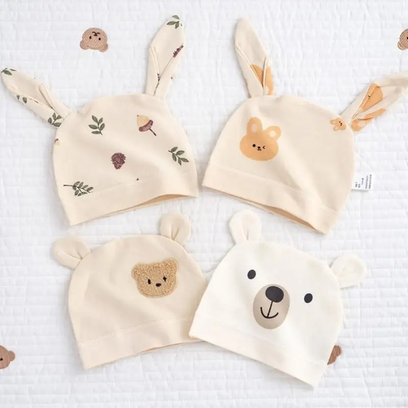 

M89C Baby Hat Baby Hat Newborns Nursery Hospital Hat Infant Cartoon Hats