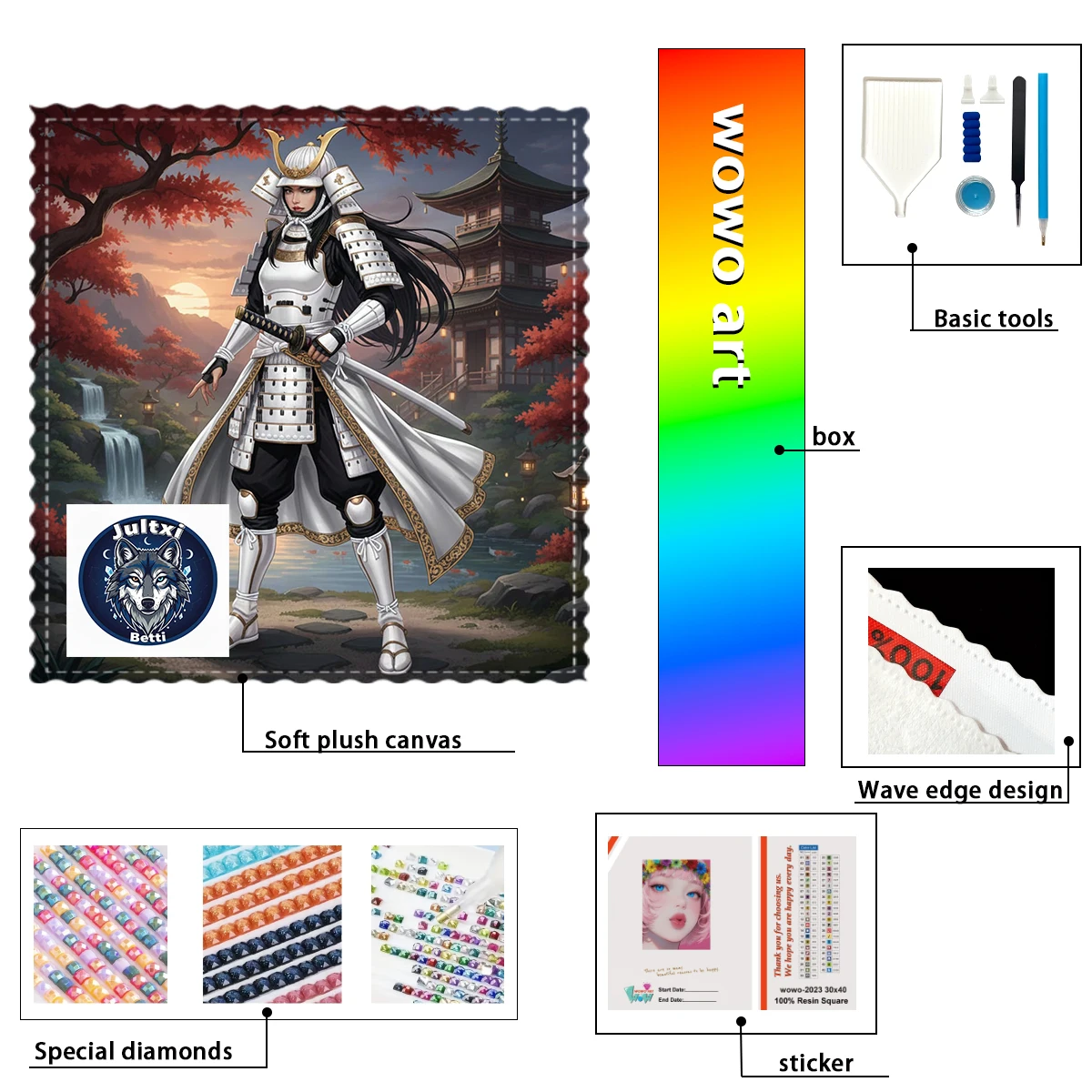 

【Betti_ Diamond Art】God of War Girl Crystal AB Rhinestone FD Rhinestone Perfect Resin Diamond