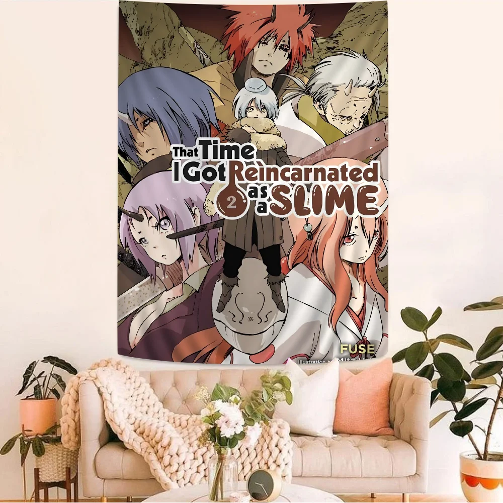 T-That Time I Got Reincarnated As A Slime Cartoon Tapestry Art Science Fiction Room Home Decor Art Home Decor