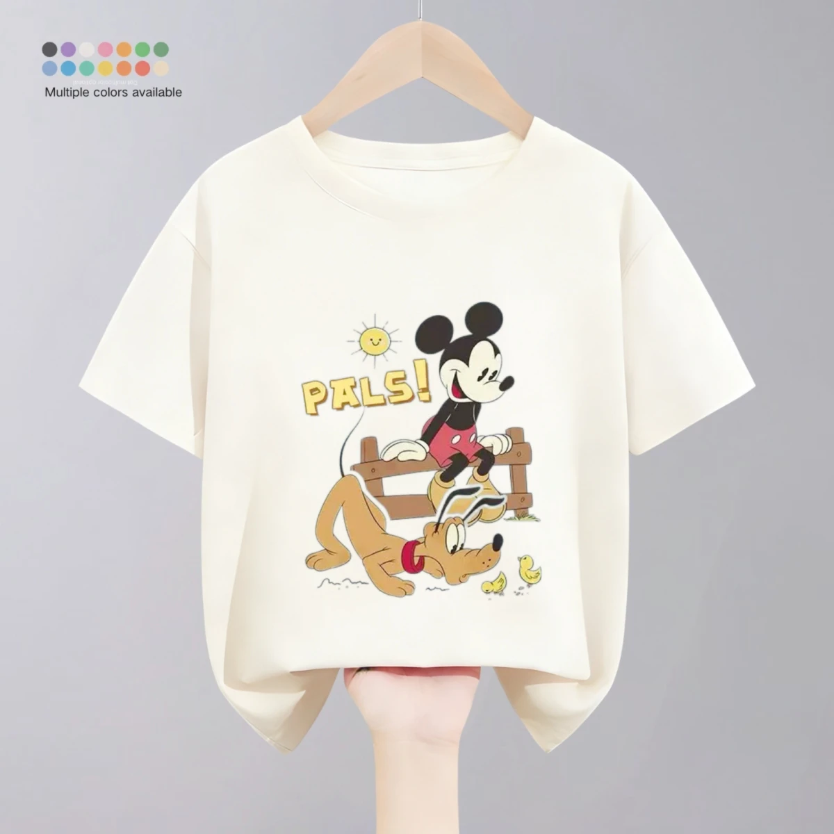 

Disney Cartoon Mickey T-shirt Summer Clothing Fashion Popular Printed Short Sleeve Tops Tees Comfort Casual Kids Girl Boy Tshirt