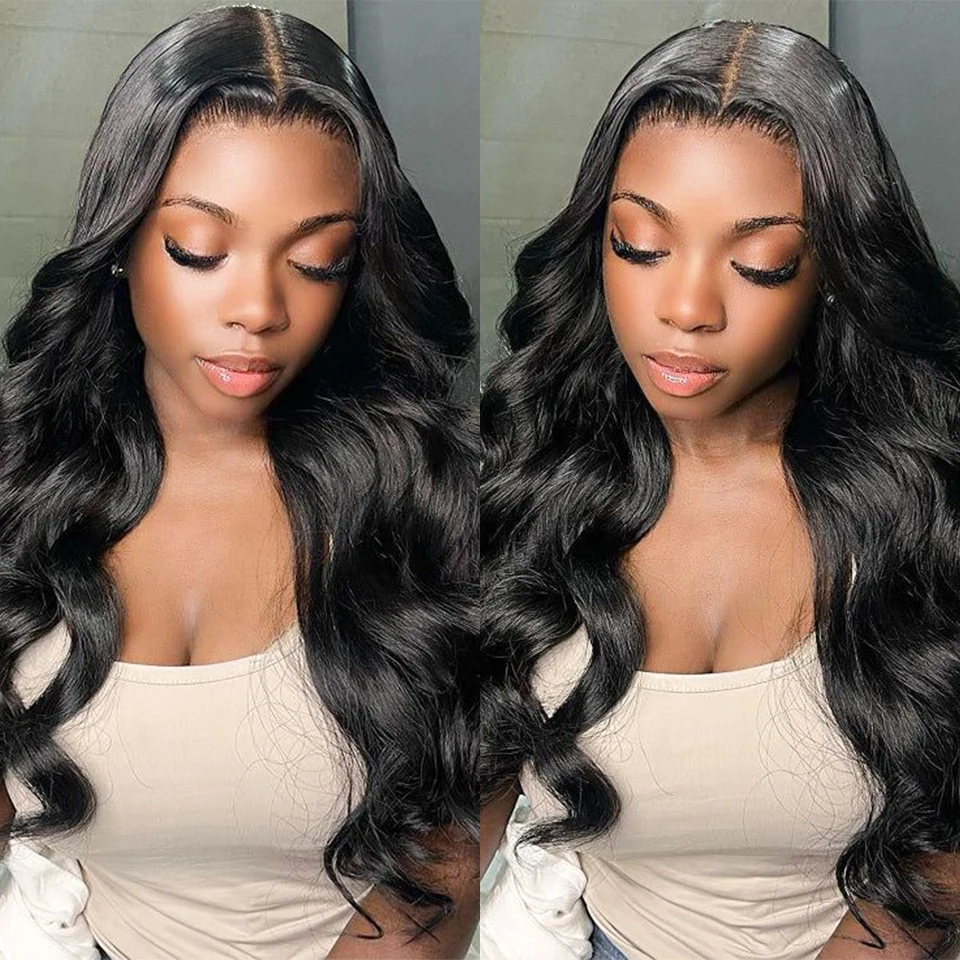 

13x6 Frontal Lace Loose Wave Human Hair Wigs Natural Color Brazilian Remy Hair HD Transparent Lace Body Wave Human Hair Lace Wig
