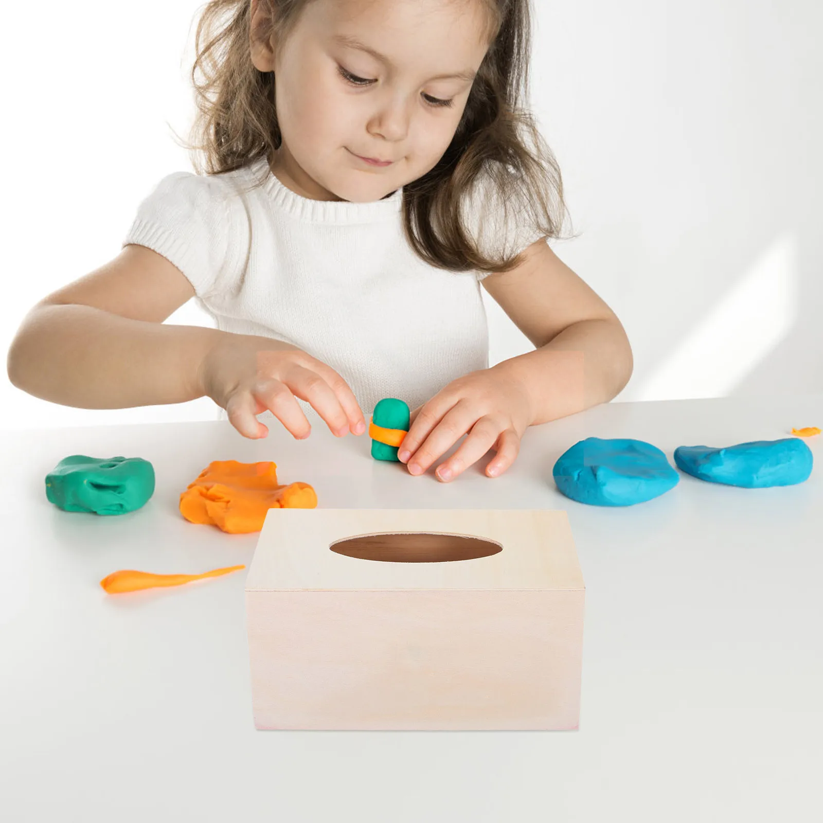 

4 шт., пустая крышка коробки для салфеток, материал для рукоделия из глины, держатель для салфеток «сделай сам», коробка для рукоделия из глины, материал для форм для рукоделия