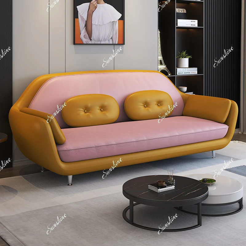 

Leave-in small apartment technology cloth balcony fabric double cute small sofa