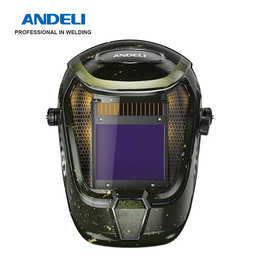 ANDELI Welding Helmet Auto Darkening Filter True Color 4 Arc Sensors Solar Powered Mask for MIG MAG TIG Welding Equipment