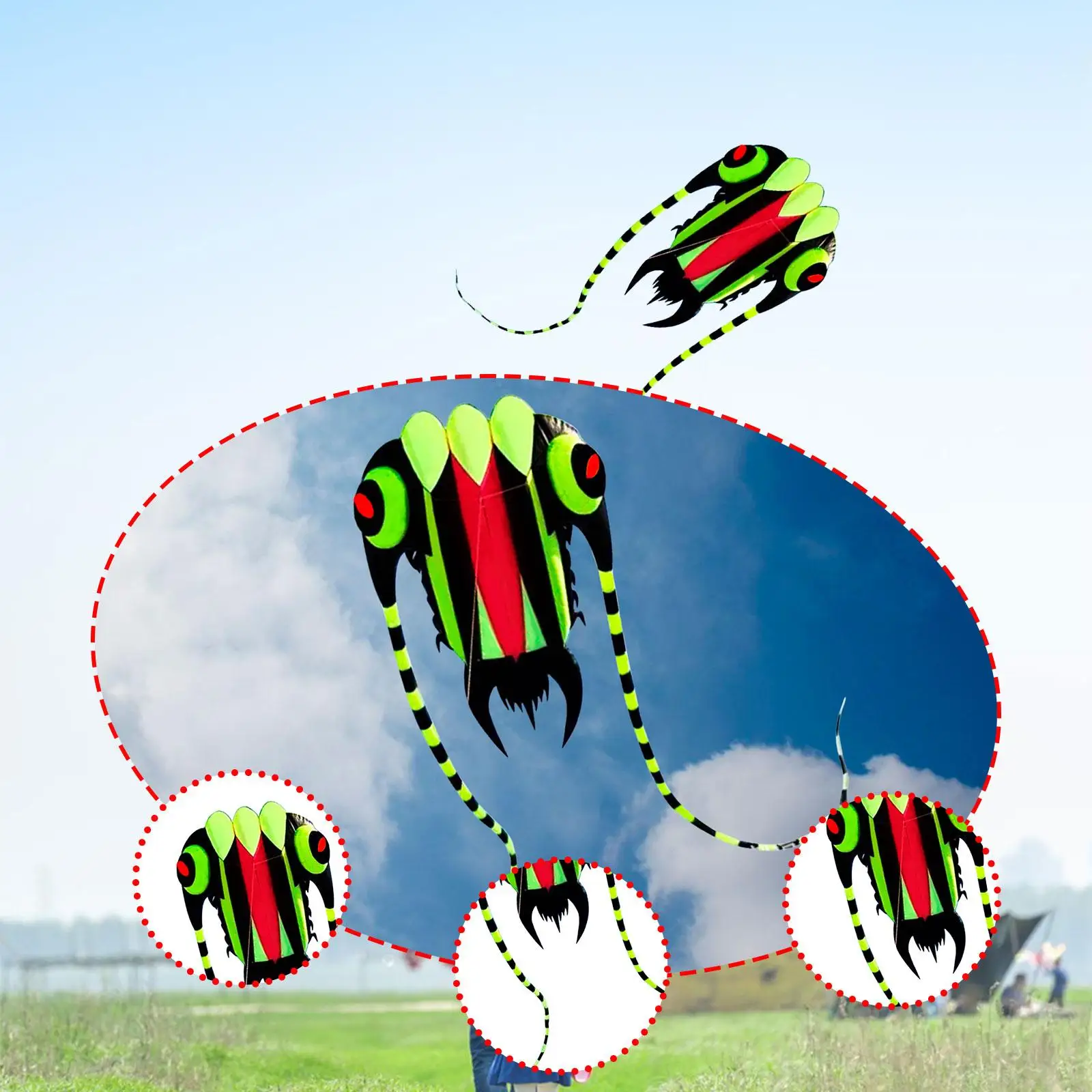 공원 야외 게임 해변 여행을 위한 어린이 성인을 위한 삼엽충 연 만화